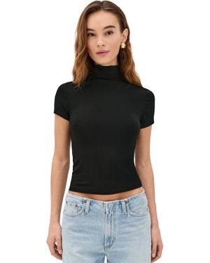 LNA Demi Fitted Mock Neck - Black
