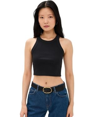 Reformation Tasha Cropped Tank - Black