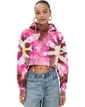 DANNIJOPRO Nba Crop Hoodie - Red