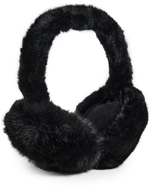 Hat Attack Faux Fur Earmuffs - Black