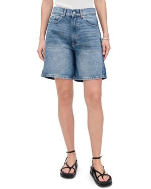 DL1961 Taylor Ultra High Rise Denim Shorts - Blue