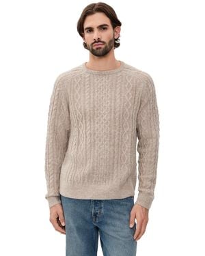 Rhythm Mohair Fishermans Knit - Natural