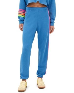 Aviator Nation 5 Stripe Sweatpants - Blue