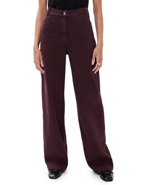 Another Tomorrow Workwear Pants - Red