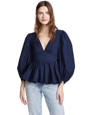 STAUD Luna Top - Blue