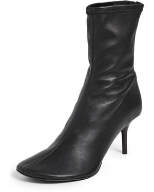Acne Studios Stretch Leather Ankle Boots - Black