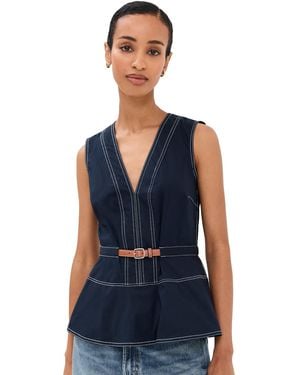 Veronica Beard Nickleby Top - Blue