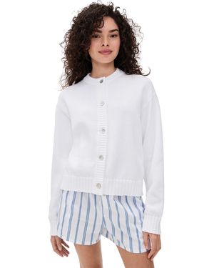 DONNI. The Cotton Knit Cardigan - White