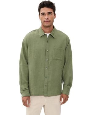 Bather Waffle Leisure Shirt - Green