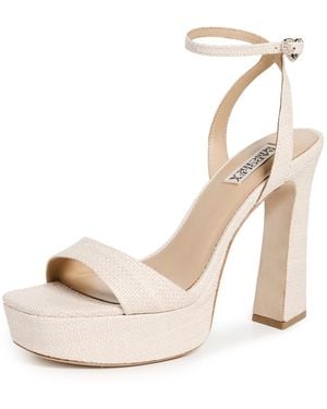 Badgley Mischka Caia Platform Heels - White