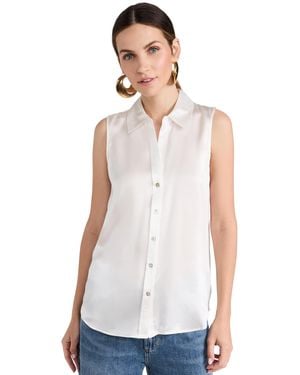 L'Agence 'Agence Emmy Sleeveless Blouse - White