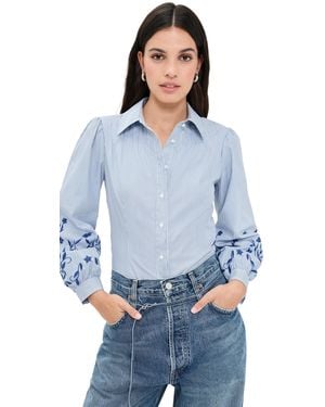 Shoshanna Cate Top - Blue