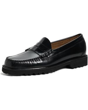 G.H. Bass & Co. G. H. Bass Larson Heritage Leather Weejun Loafers - Black