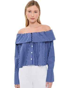 Caroline Constas Tina Top - Blue