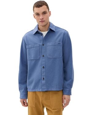 A.P.C. A. P.C. Leon Surchemise Jacket - Blue