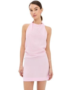 Wardrobe NYC Closet. Nyc Liquid Halter Mini Dress - Pink