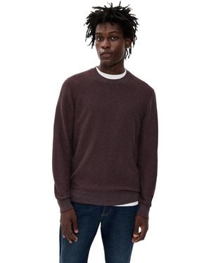 Vince Geo Jacquard Crew Sweater - Purple