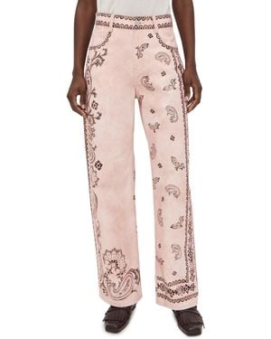 ALÉMAIS Akia Straight Leg Denim Jeans - Pink