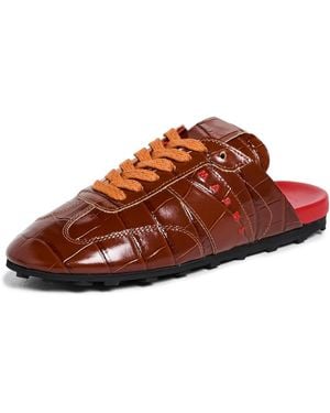 Marni Leather Sneakers - Brown