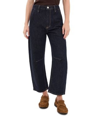 Pistola Beau Seamed Crescent Raw Jeans - Black