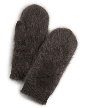 Lisa Yang Brushed Cashmere Mittens - Black