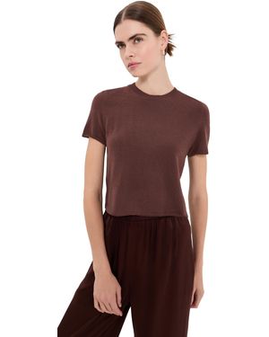 SABLYN Charleston Cashmere Relaxed Crew Pullover - Red
