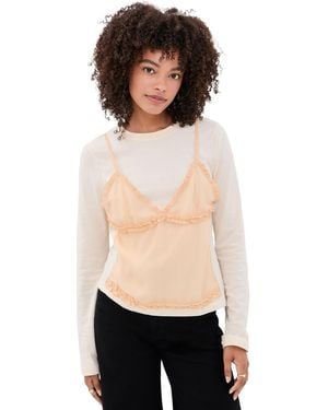 Ulla Johnson Freda Long Sleeve Cotton Top - Black