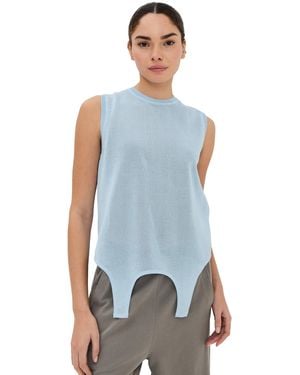 Tibi Crispy Sleeveless Sweater - Blue