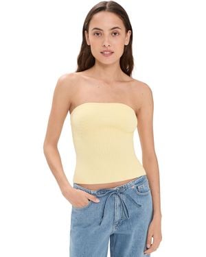 DL1961 Instasculpt Rib Tube Top - Blue