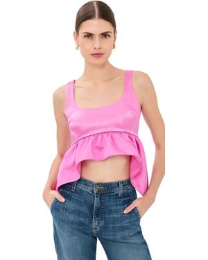 Azeeza Esme Satin Top - Pink