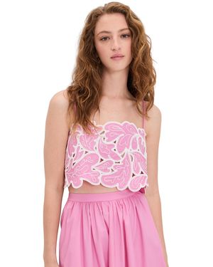 Cinq À Sept Paisley Bloom Embroidered Caterina Top
