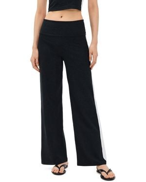 Beyond Yoga Spacedye Line Up Wide Leg Pants - Black