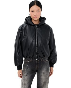 Acne Studios Grain Faux Leather Jacket - Black