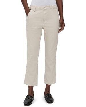 AMO Easy Trouser Relaxed Crop Straight Pants - White