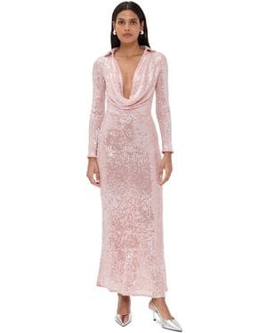 Bardot Lorel Sequin Mesh Dress - Pink
