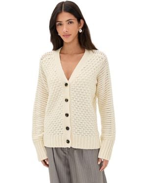 La Ligne Textured Stitch Cardigan - Natural
