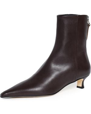Aeyde Zoe Leather Ankle Boots - Black