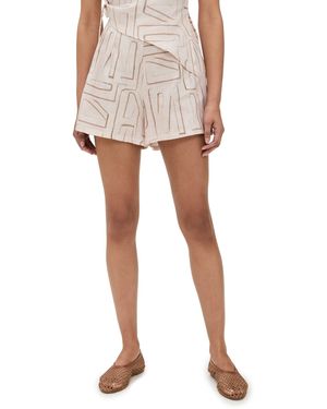 Vrg Grl Cosmos Linen Shorts - Pink