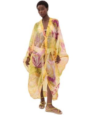 Andrea Iyamah Labu Organza Coverup Robe - Orange