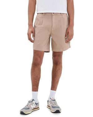 Corridor NYC Heavy Twill Pleated Shorts - Natural