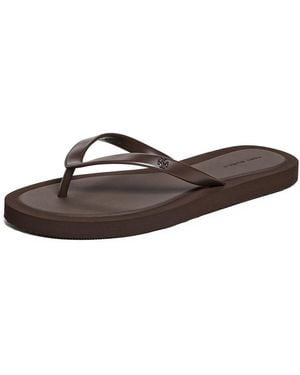 Tory Burch Kira Padded Flip Flops - Black