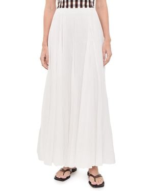 Vince Crinkled Maxi Skirt - White