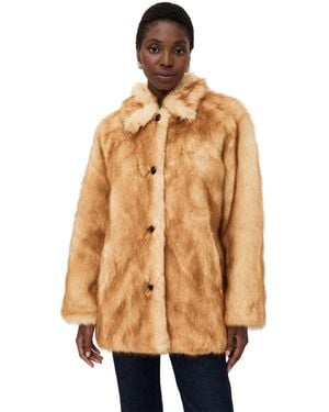 Rag & Bone Brenna Faux Fur Jacket - Natural