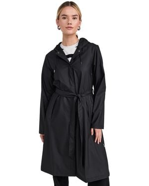Rains A-Line Longer W Jacket W3 - Black