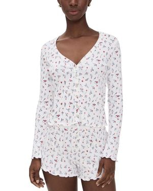 Pj Salvage La Vie En Rose Cardigan - White