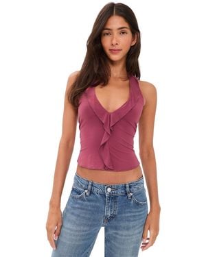 With Jean Ruby Top - Red