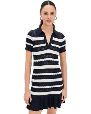 Cinq À Sept Clementine Knit Polo Dress - Black