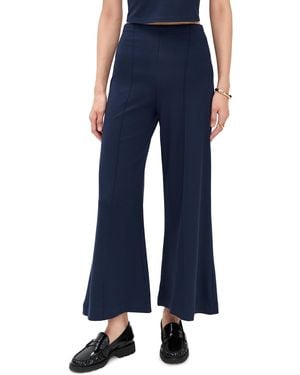 Ripley Rader Ponte Knit Cropped Wide Leg Pants - Blue