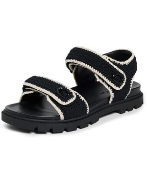 COACH Flat Sandals - Black