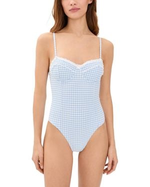 LoveShackFancy Olivienne One Piece - Blue